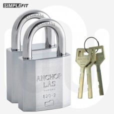 Simplefit Anchor Las High Security CEN Grade 3 Stainless Steel Padlock – Keyed Alike - 46mm